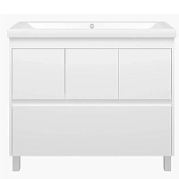 Тумба под раковину напольная Misty Алиса 100 см белая