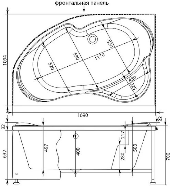 Схема (детальная фотография), встраиваемые