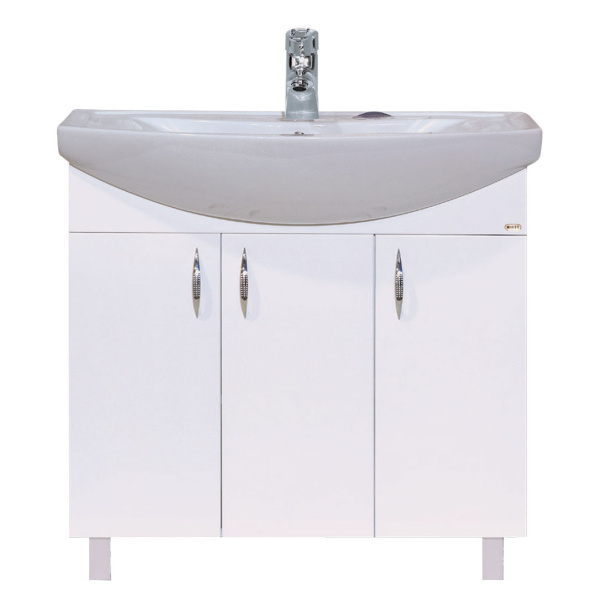 Тумба под раковину напольная Misty Балтика 80 см белая Э-Бал01080-011Пр (детальная фотография), нет в наличии