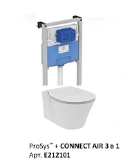 Унитаз с инсталляцией Ideal Standard ProSys Connect Air с технологией AquaBlade
