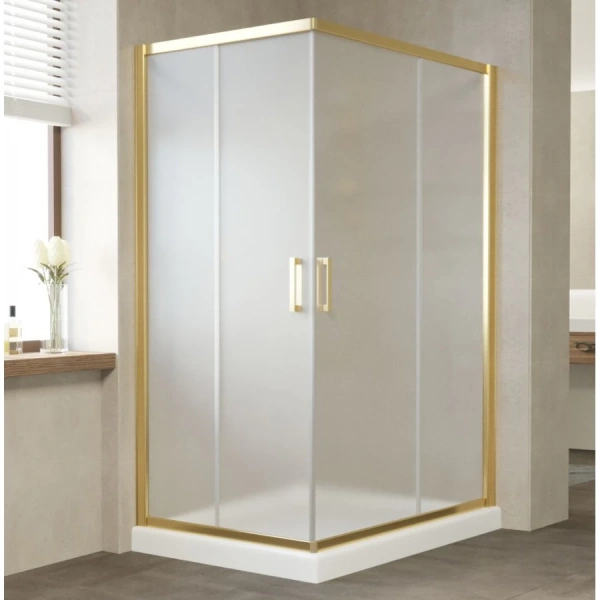 Душевой уголок стекло сатин Vegas-glass ZA-F 120х90 10 (детальная фотография), хром, бронза, золото, белые, черные, другие