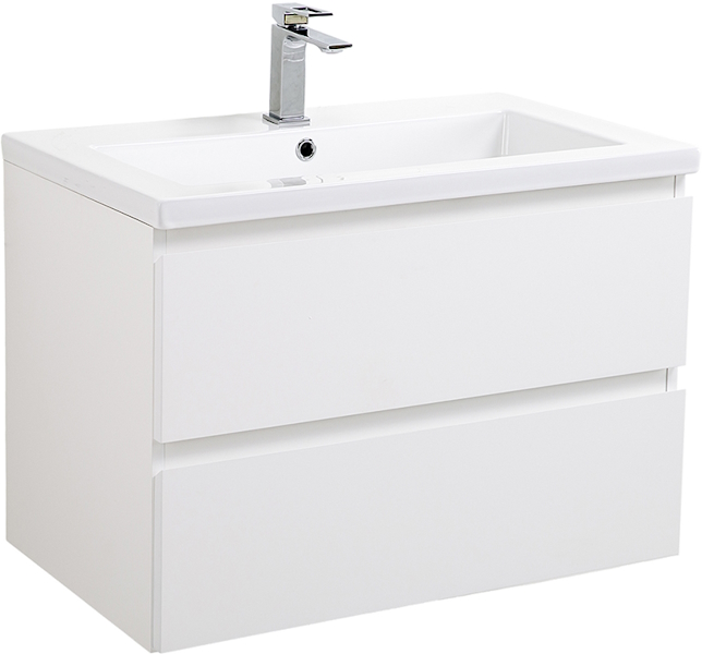 Тумба под раковину подвесная BelBagno Kraft 75 см Bianco Opaco KRAFT-750-2C-SO-BO (детальная фотография), современная, hi-tech