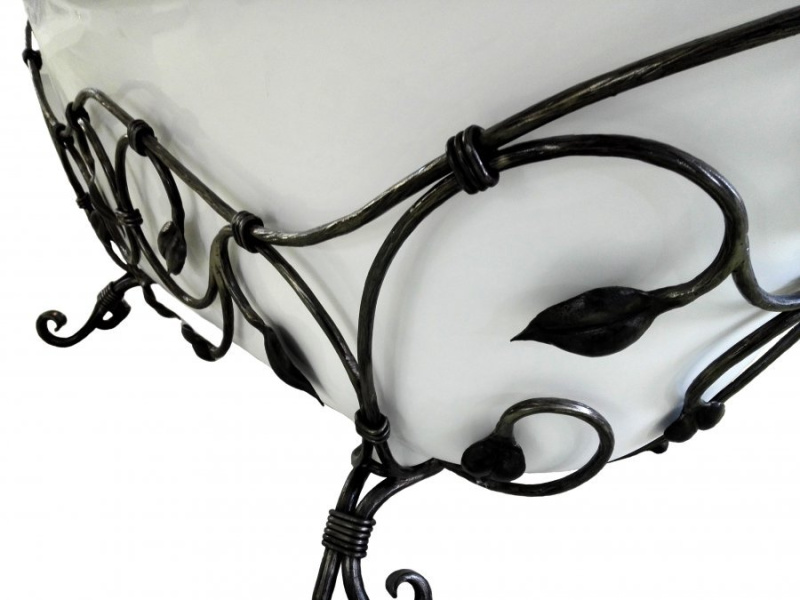 Кованая подставка для ванны Эстет Скарлетт патина ФР-00001487 (детальная фотография) index_1