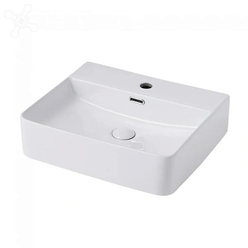 Раковина Abber Rechteck 50 см белая - фото 1