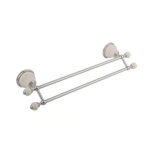 Полотенцедержатель Migliore Olivia белая керамика с золотым декором - фото 5