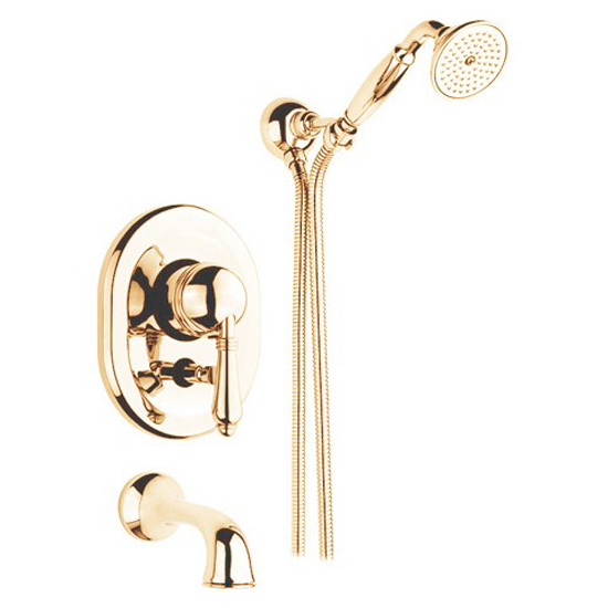 Смеситель для ванны, английское золото, Nicolazzi Cinquanta 3400GF75 (детальная фотография)