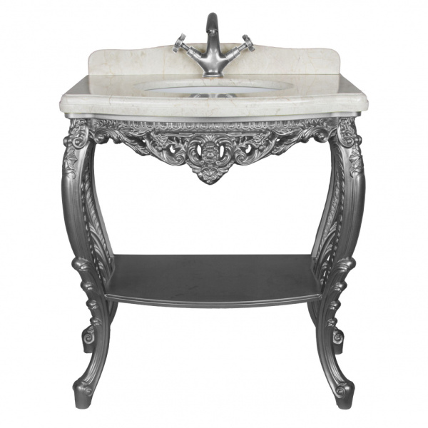 Консоль напольная, цвет серебро, Tessoro Isabella 80 TS-10108-S (детальная фотография)