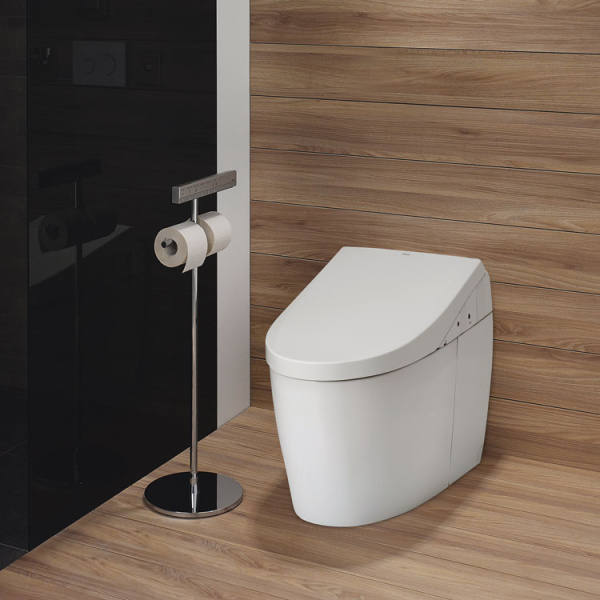 Унитаз напольный, слив в стену, TOTO NEOREST AH CS989PVT#NW1 (детальная фотография), приставные, встраиваемые