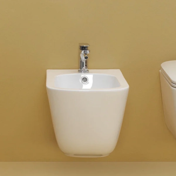 Биде подвесное Kerasan Tribeca белое 512501 (детальная фотография), современные, hi-tech