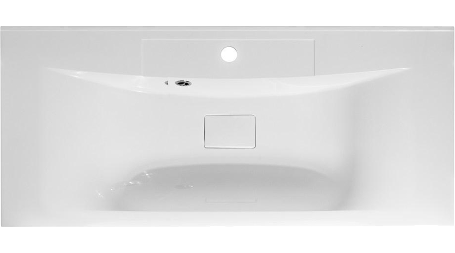 Раковина мебельная BelBagno Marino 100 см из искусственного мрамора BB1000/445-LV-MR-PR (детальная фотография), в наличии