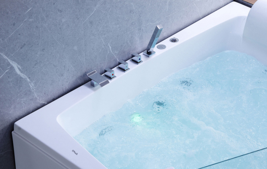 Ванна акриловая Gemy 170x130 см правосторонняя G9056 B R (детальная фотография), угловые, приставные