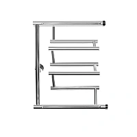 Полотенцесушитель водяной Ника Econ 60x40 см хром