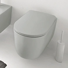 Унитаз подвесной Kerasan Nolita светло-серый