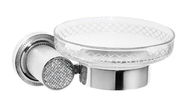 Мыльница Boheme Royal Cristal хром, прозрачный кристалл 10923-CR (детальная фотография)