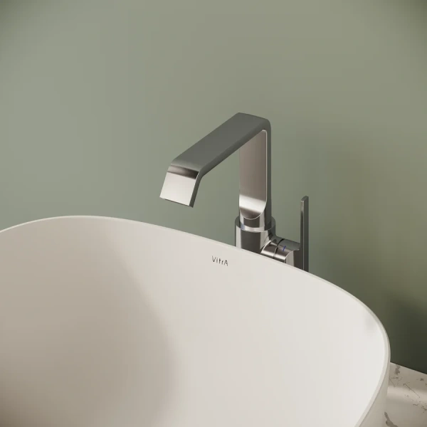 Смеситель для раковины VitrA Suit хром A42765 (детальная фотография), современные, hi-tech