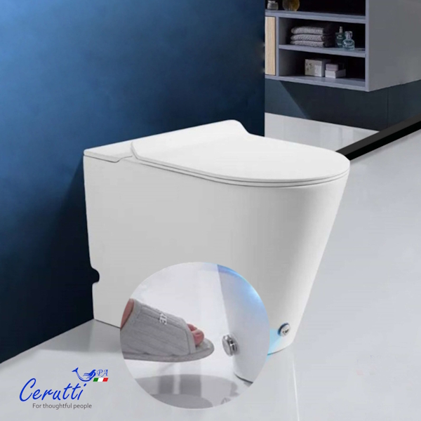 Унитаз напольный Ceruttispa Barbaria с функцией импульсного смыва CT7264 (детальная фотография), без бачка