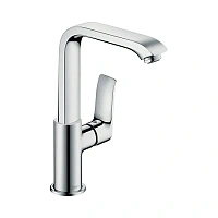 Смеситель для раковины Hansgrohe Metris поворотный излив