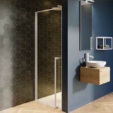 Душевая дверь белая Riho Lucid GD101 90 см