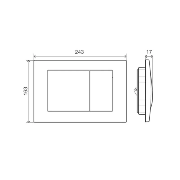Клавиша смыва Migliore Metal Dual хром 20462 (детальная фотография), нет в наличии