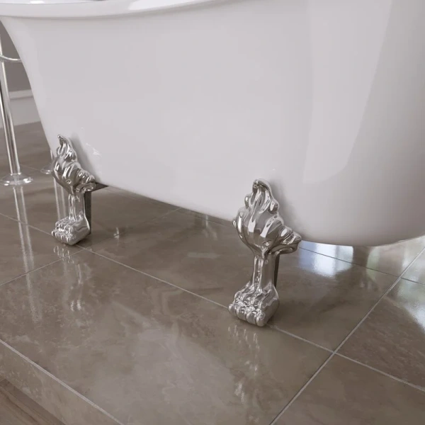 Ванна акриловая Grossman Retro 160x70 см белая матовая GR-1002M (детальная фотография), овальные