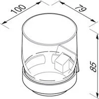 Раковина Comforty 7138 41 см накладная (детальная фотография), современные, hi-tech