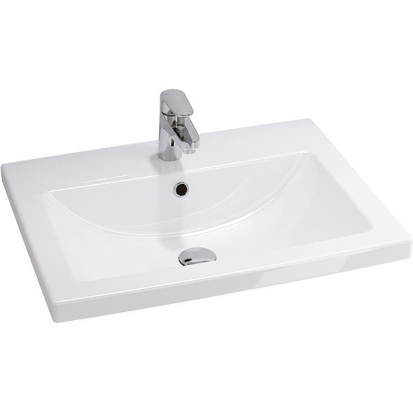 Раковина Cersanit Сomo 60 см белая S-UM-COM60/1-w (детальная фотография)