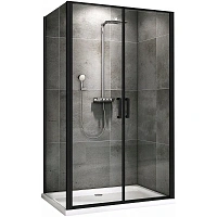 Душевой уголок Abber Sonnenstrand 100х100 см профиль черный