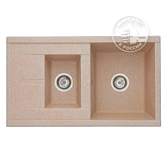 Мойка для кухни Акватон Делия 87 см песочная