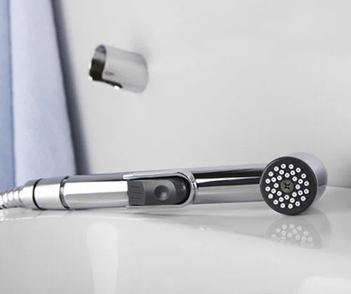 Смеситель с гигиеническим душем WasserKRAFT Aller хром 1068 (детальная фотография), хром