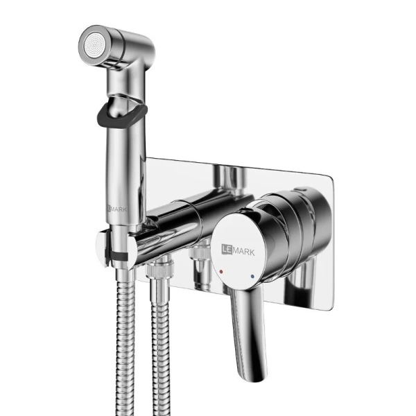 Гигиенический душ со смесителем Lemark Atlantiss встраиваемый LM3259C (детальная фотография)