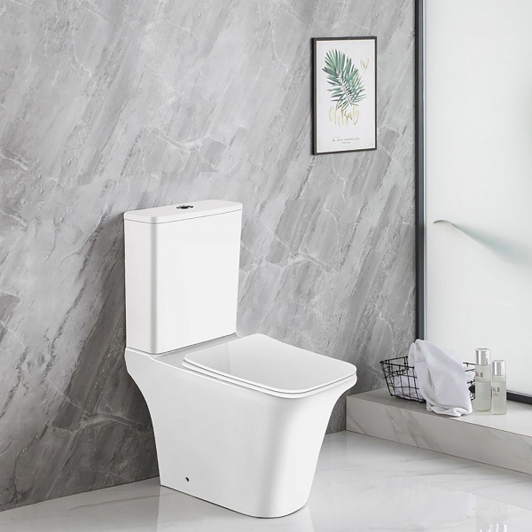 Унитаз компакт Azario Avero безободковый AZ-3121-G (детальная фотография), напольные