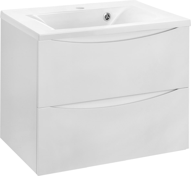 Тумба с раковиной подвесная Vincea Mia VMC-2MA650 65 см ДСП (детальная фотография), моноблок