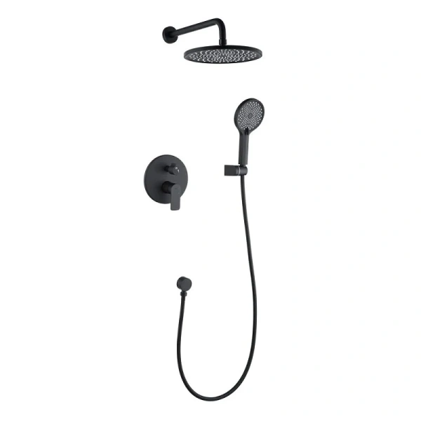 Душевой комплект Black&White Universe черный матовый 8311BUK (детальная фотография)