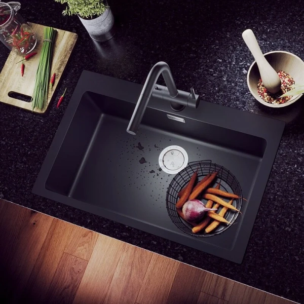 Смеситель для питьевой воды Timo Saona черный матовый 2356/03FL (детальная фотография), черные