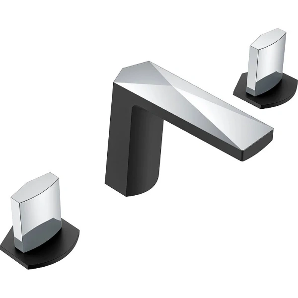 Смеситель для раковины Boheme Venturo черный хром 150-BCR-ICE (детальная фотография)