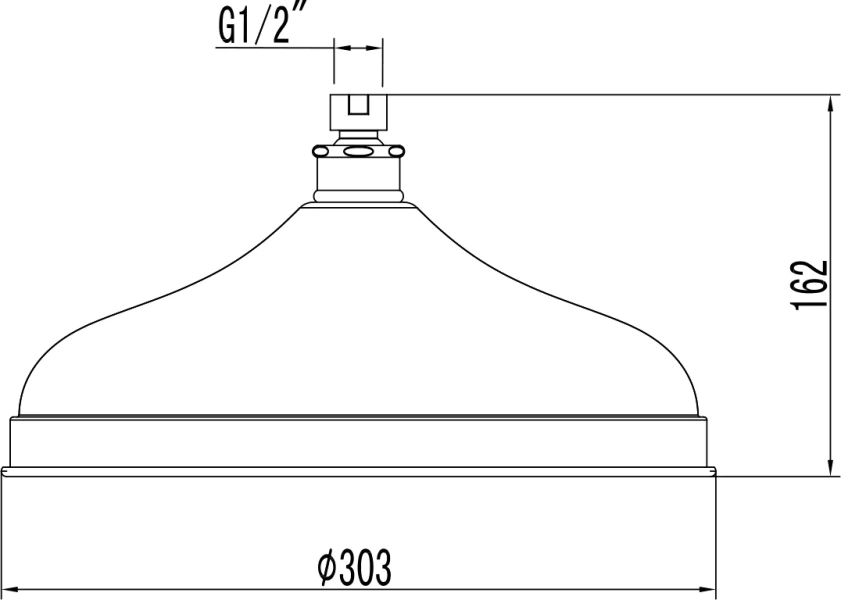 Верхний душ Lemark хром LM9830C (детальная фотография), верхние души