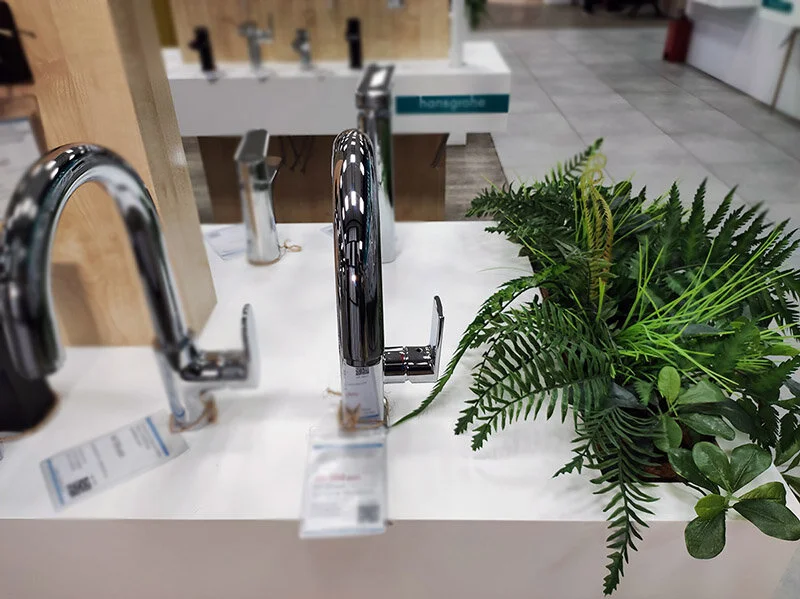 Смеситель для раковины Hansgrohe Vernis Shape хром 71564000 (детальная фотография), на раковину