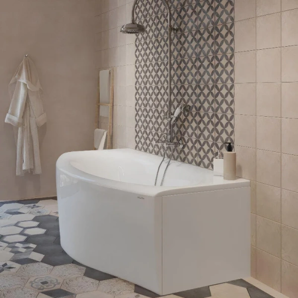 Ванна акриловая 1MarKa Nega 01нег1795кс2+, 170 x 95 см, цвет белый (детальная фотография), 170 см