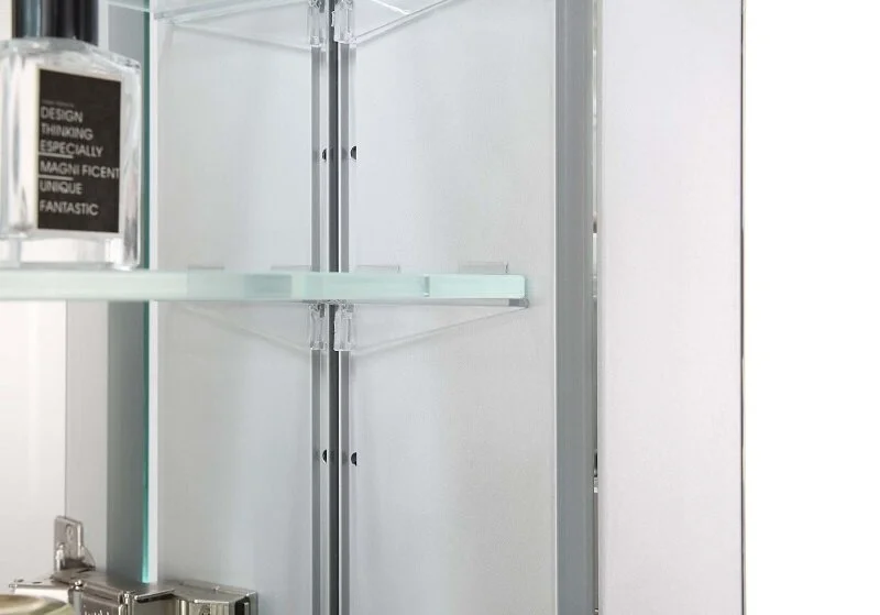 Зеркальный шкаф с подсветкой Акватек 120 см алюминиевый корпус AQ7124-MLC (детальная фотография), нет в наличии index_1