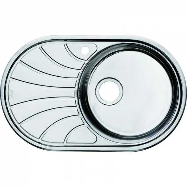 Мойка для кухни IDDIS Suno 77 см чаша справа шелк SUN77SRi77 (детальная фотография)
