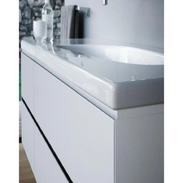 Тумба под раковину подвесная Laufen Palomba 158 см белая 4.0740.4.180.220.1 (детальная фотография), современная, hi-tech