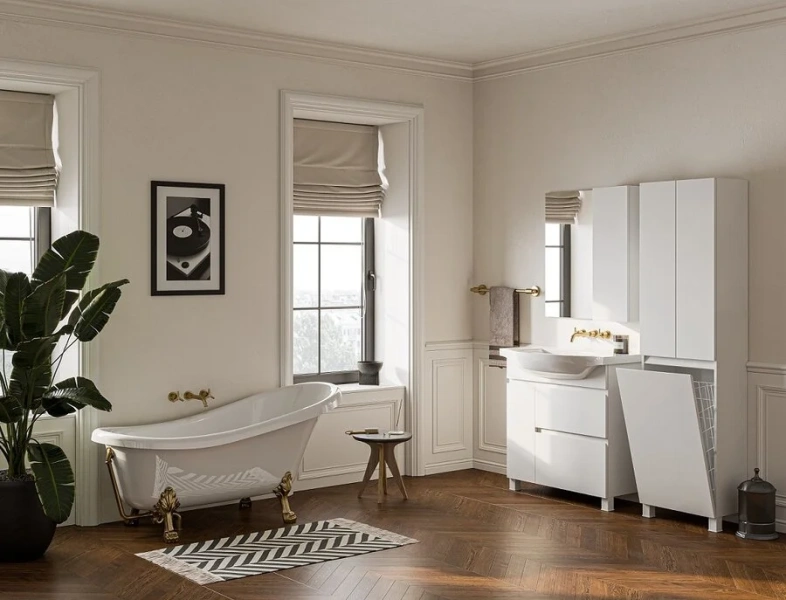 Ванна из искусственного камня Belux Ладья ВЛА 1700, 4810924220271, 170 x 80 см, белый (детальная фотография), белые