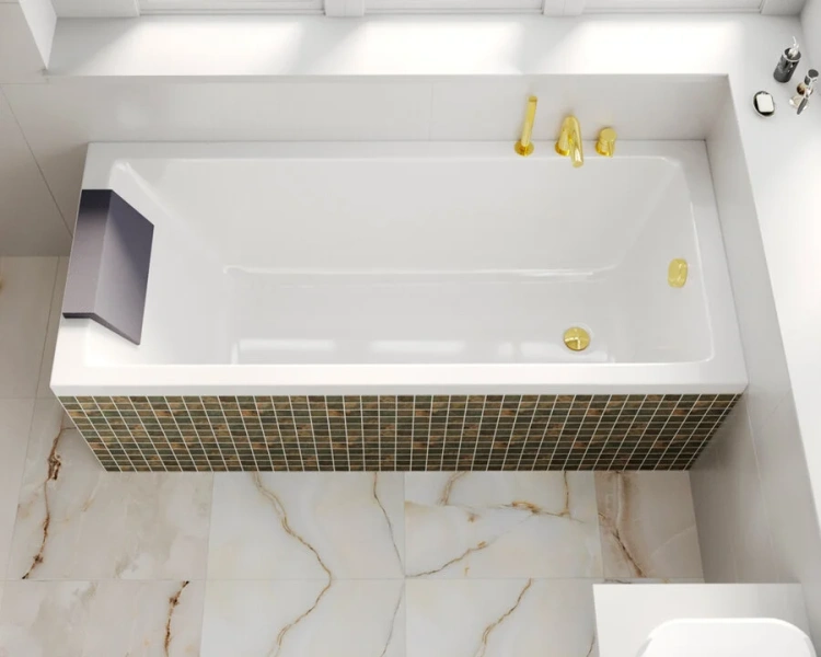 Ванна акриловая Whitecross Wave, 160 х 70 см, увеличенная толщина акрила, усиленная армировка, 0101.160070.100 (детальная фотография), 160х70