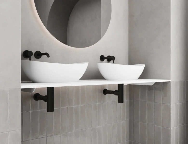 Раковина Salini Noemi 56 см глянцевая 1101103G (детальная фотография), белые