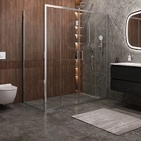 Душевой уголок Cezares Molveno 180х90 см стекло прозрачное профиль хром