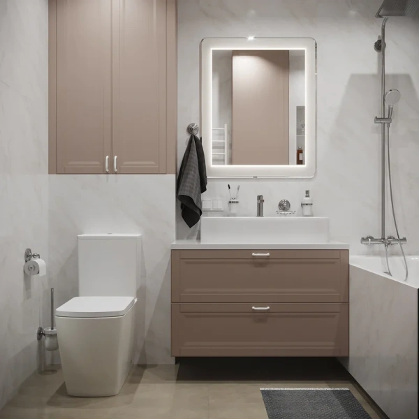 Унитаз компакт Lavinia Boho Aveo безободковый 3306010R (детальная фотография), современные, hi-tech, прямоугольные