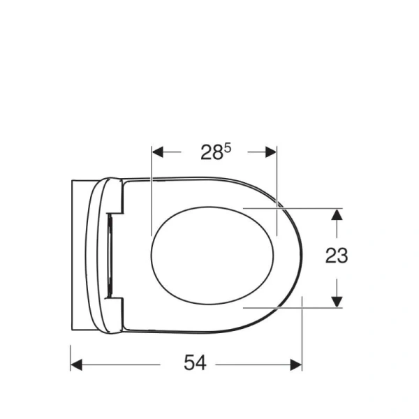 Унитаз подвесной Geberit Renova безободковый 500.801.00.1 (детальная фотография), современные, hi-tech, круглые