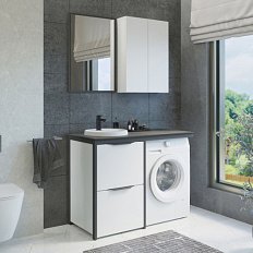 Тумба с раковиной напольная Comforty Лозанна 120 см белая
