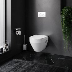 Унитаз с инсталляцией Am.Pm Spirit V2.0 с сиденьем микролифт и белой клавишей