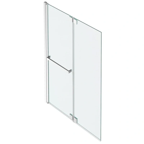 Шторка для ванны Jacob Delafon Adequation 100х140 см хром E4931-GA (детальная фотография)